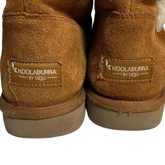 Koolaburra by UGG Kinslei Tall Brown Boot Suede Sheepskin 1096409 Wom US 8 2/$25 - Picture 4 of 14